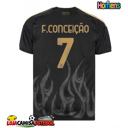 Camisa de Futebol Juventus Francisco Conceicao #7 Equipamento Alternativo 2026-27 Manga Curta